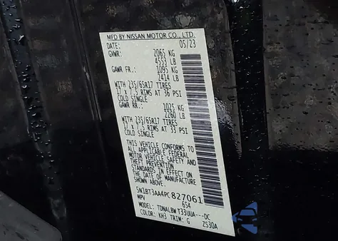 2023 Nissan Rogue S Fwd из США, поврежденный, VIN 5N1BT3AA4PC827061